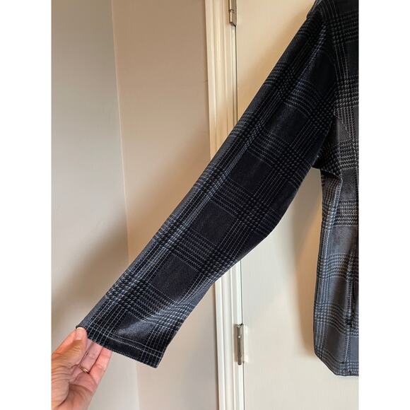 Silverts Adaptive Magnetic zip Active Jacket Velour gray plaid pockets Large - Picture 4 of 10